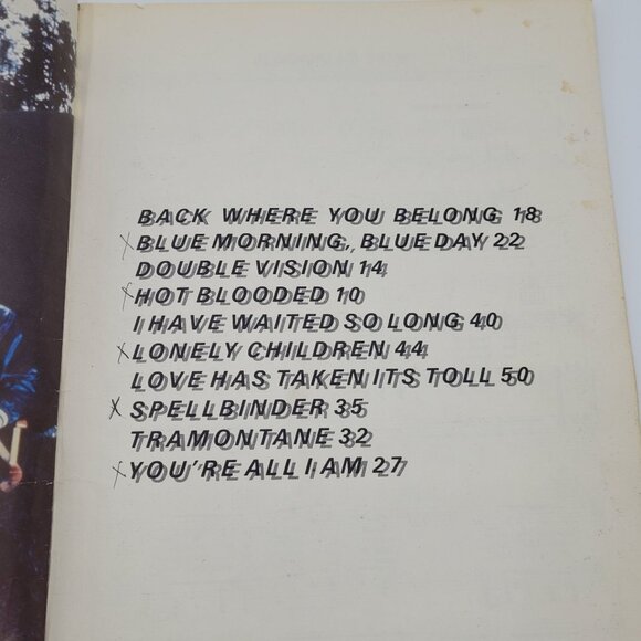 Foreigner Double Vision Sheet Music Book 10 Songs Warner Bros 1978 Vintage - Picture 2 of 12